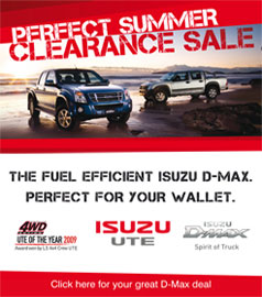 Isuzu DMax national fleet pricing for mba members available from cartwright isuzu Gold Coast