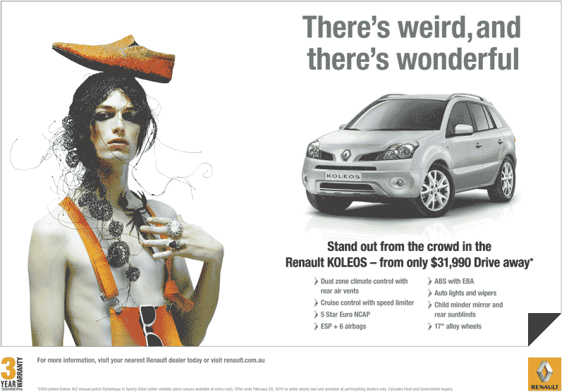 Renault Koleos weird and wonderful campaign