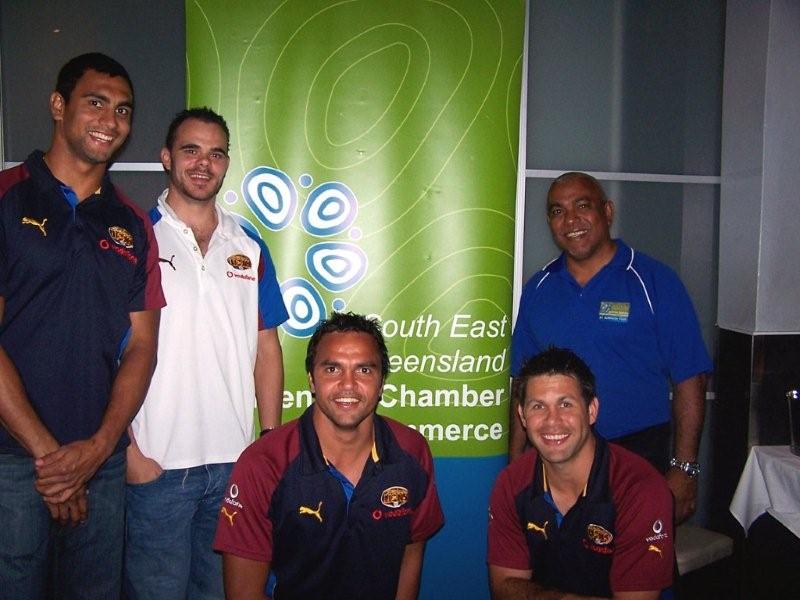 Jason Roe, Ashley McGrath, Anthony Corrie, Chris Johnson and Charlie Jia at the NAN Event held at the Chalk Hotel, Woolloongabba