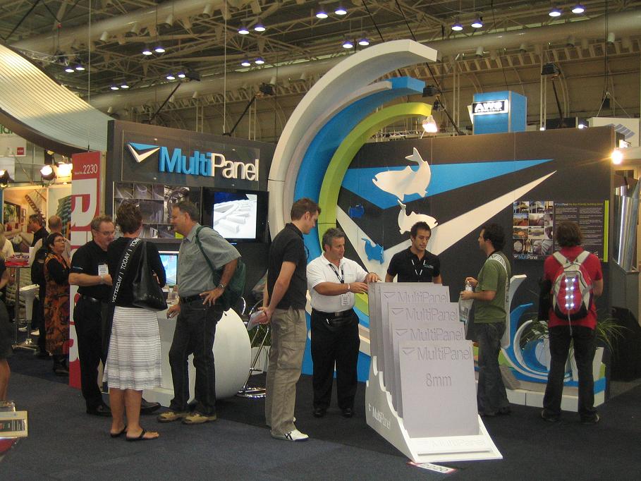 The team at DesignEx in Sydney busy at work on the new stand.