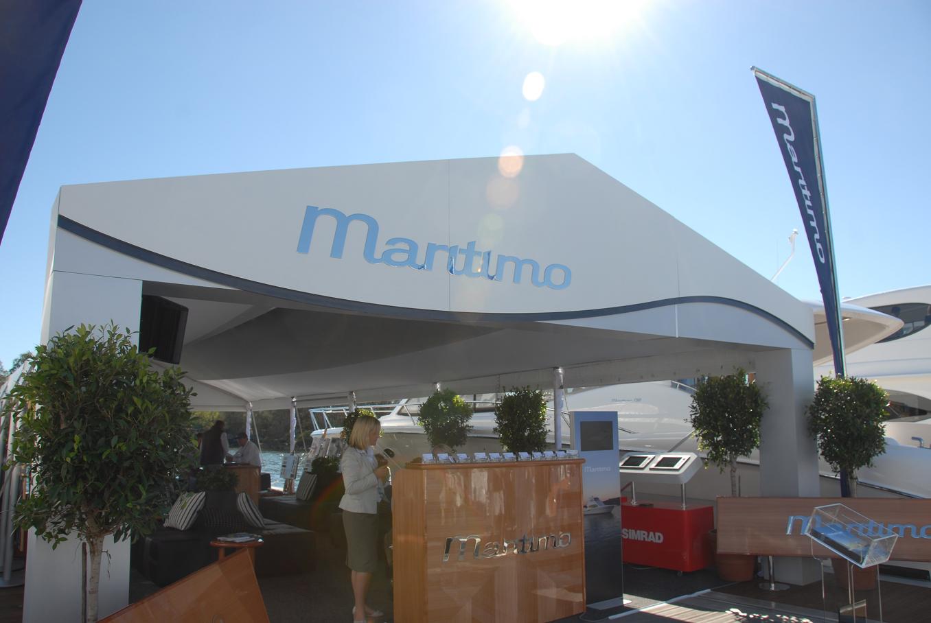 Maritimo Stand at the Sanctuary Cove International Boat Show, facade made from MultiPanel