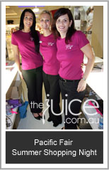 The Juice; pacific fair, summer shopping night, gold coast