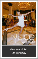 The Juice; Versace hotel, 9th birthday, gold coast